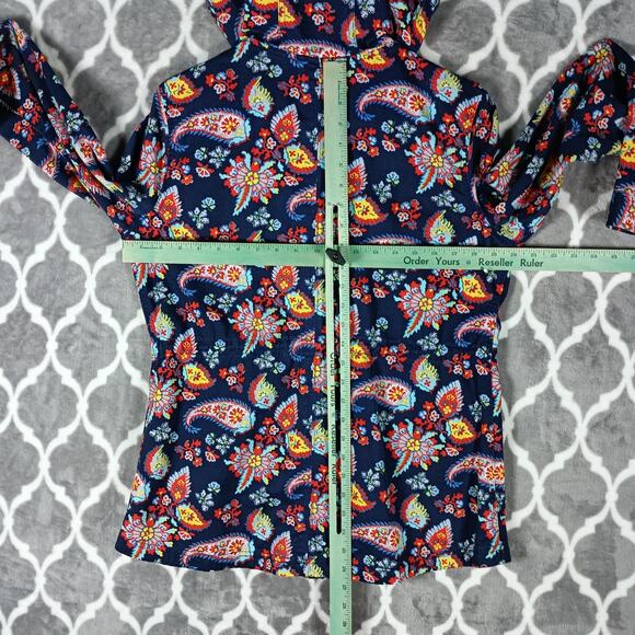 Levis Jacket Womens Medium Floral Paisley Hooded Utility Pockets - Picture 4 of 11